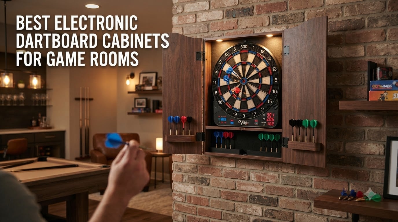 Best Electronic Dartboard Cabinets for Game Rooms