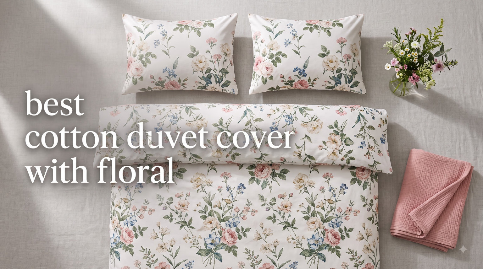 best cotton duvet cover sets with floral