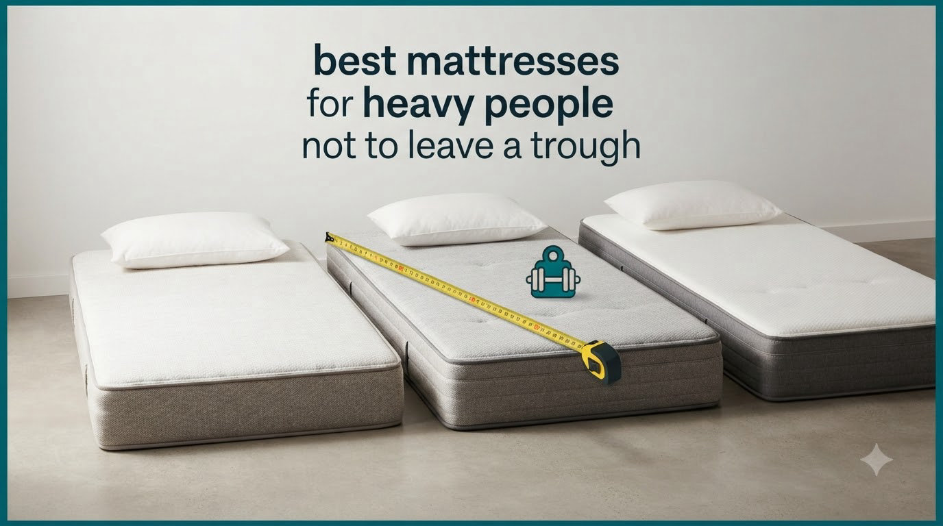 best mattresses for heavy people not to leave a trough