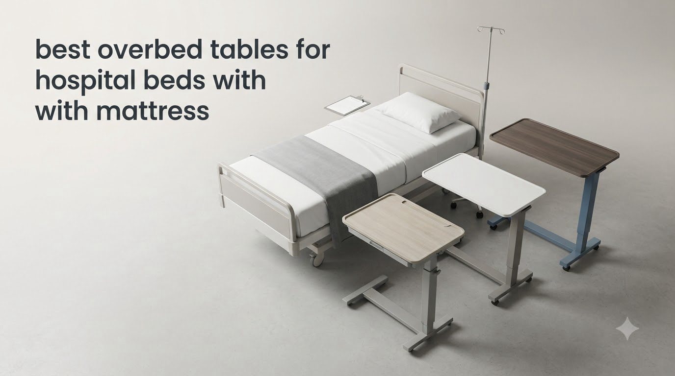 best overbed tables for hospital beds with mattress