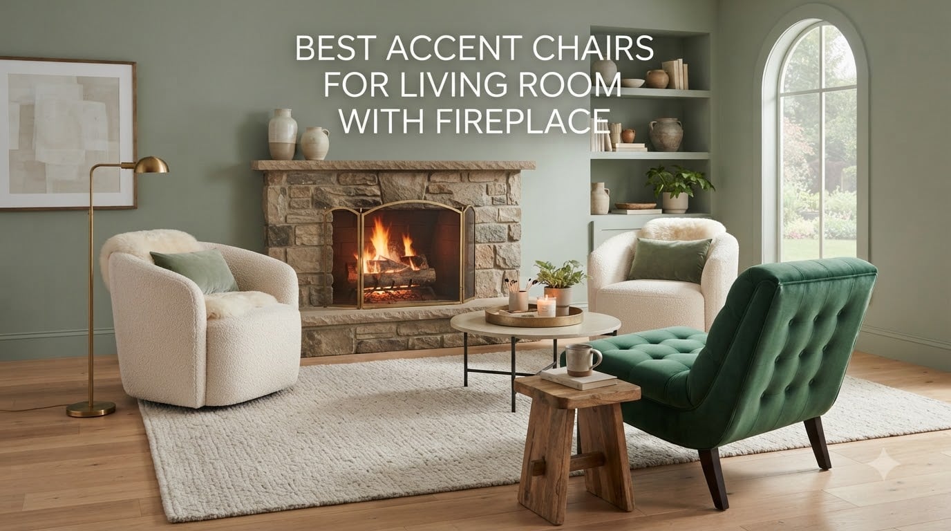 best accent chairs for living room with fireplace