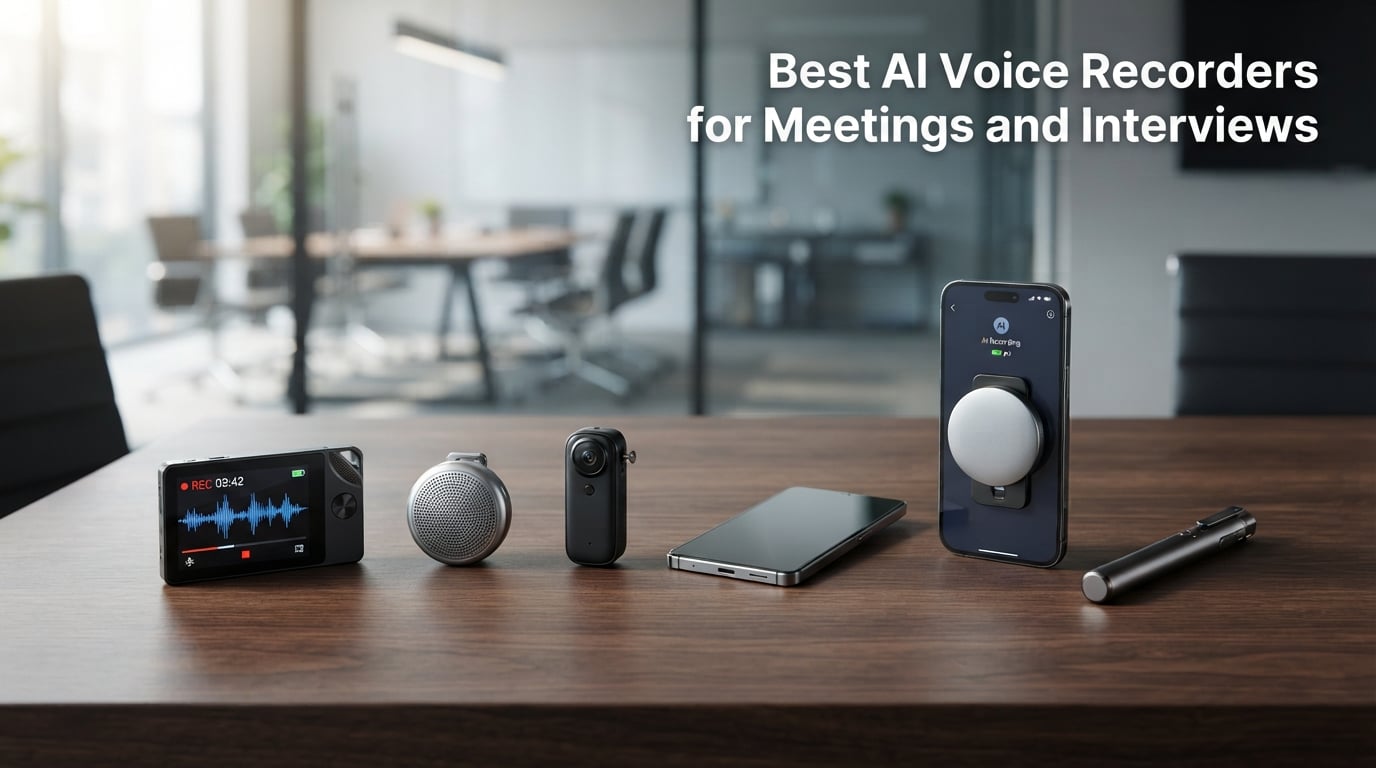Best AI Voice Recorders for Meetings and Interviews