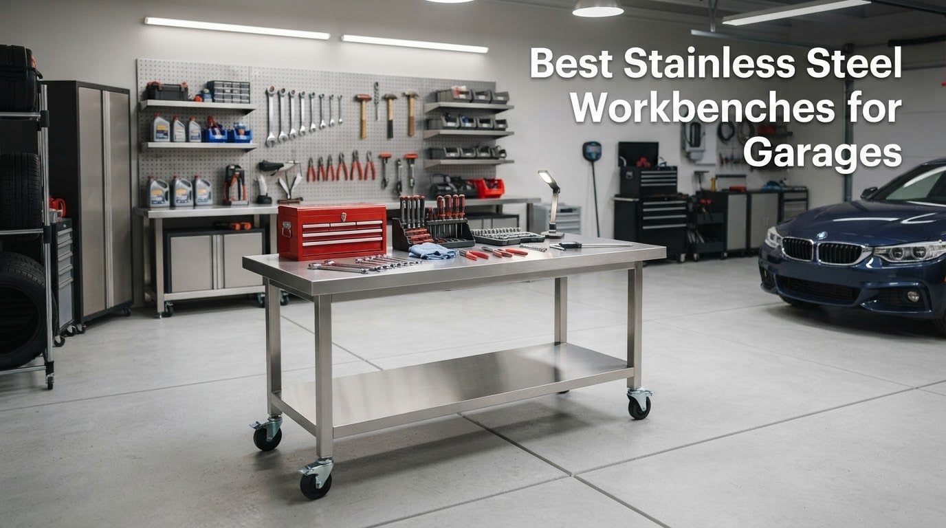 Best Stainless Steel Workbenches for Garages