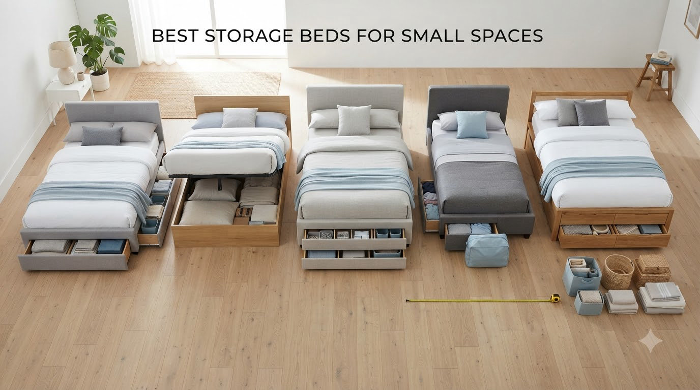 best storage beds for small spaces