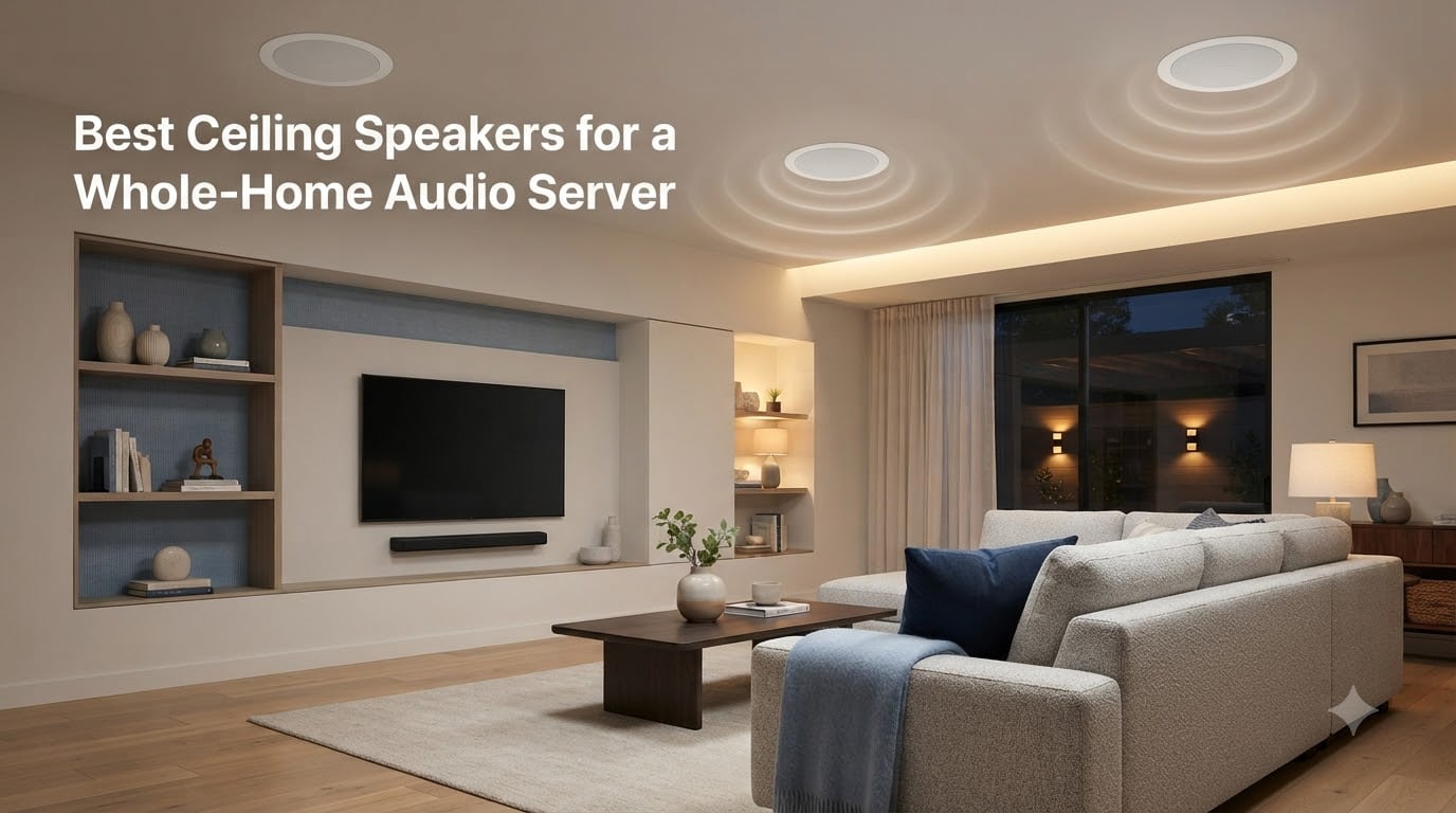 Best Ceiling Speakers for a Whole-Home Audio Server