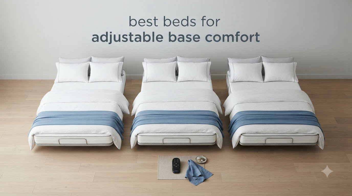 best beds for adjustable base comfort