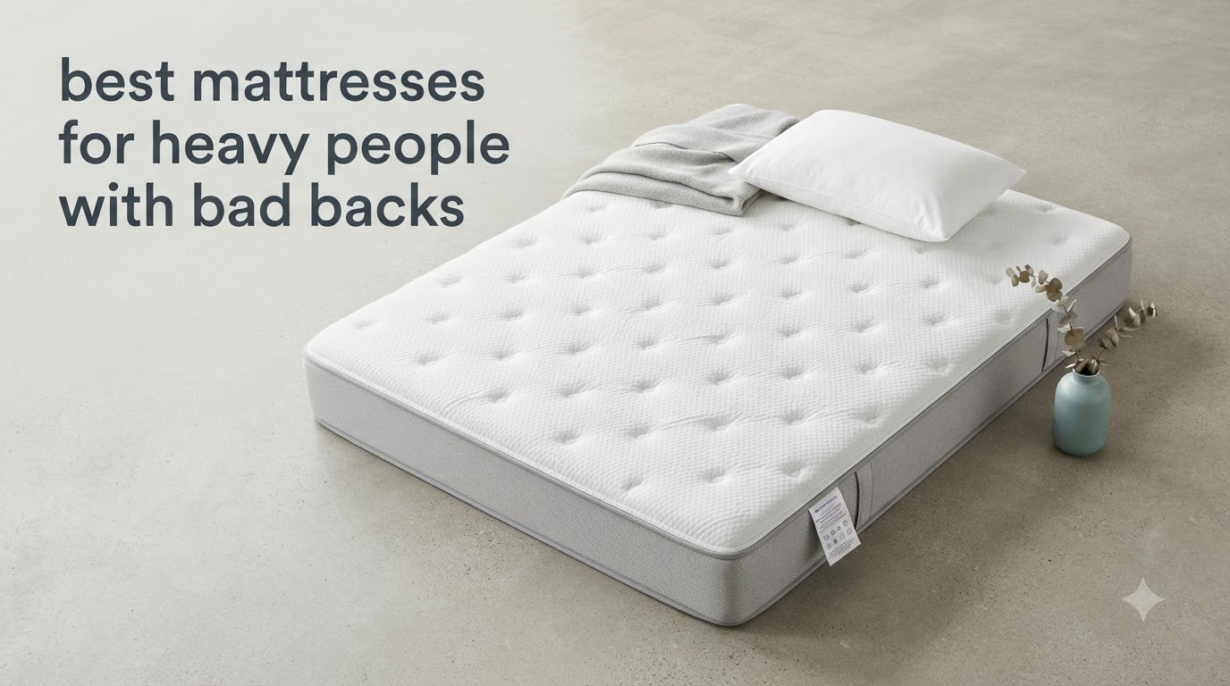 best mattresses for heavy people with bad backs