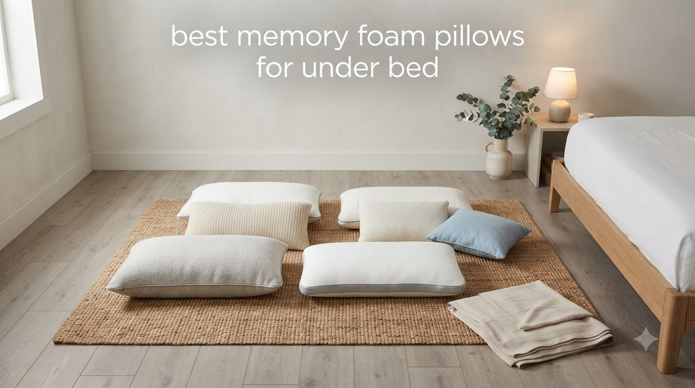 best memory foam pillows for under bed