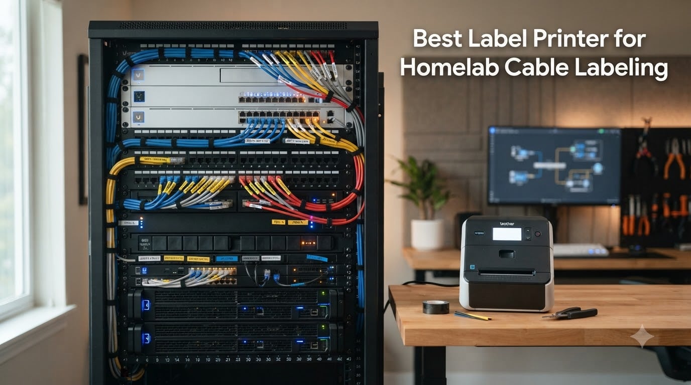 Best Label Printer for Homelab Cable Labeling