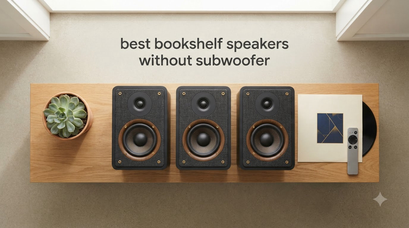 best bookshelf speakers without subwoofer