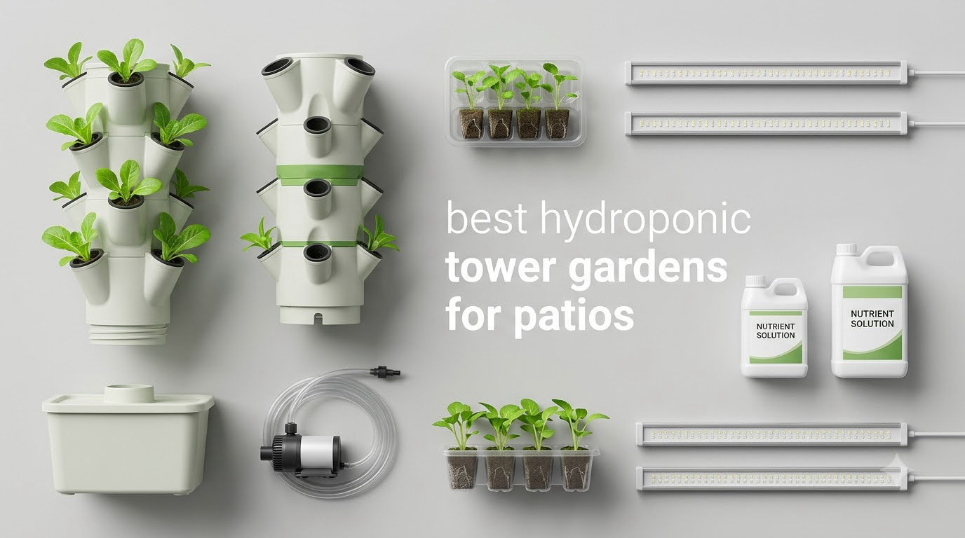 best hydroponic tower gardens for patios