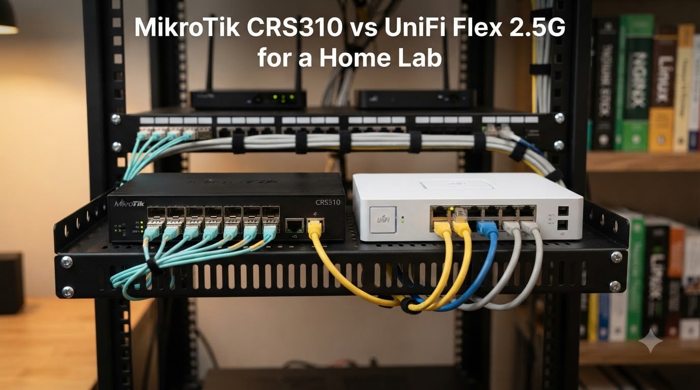 MikroTik CRS310 vs UniFi Flex 2.5G for a Home Lab