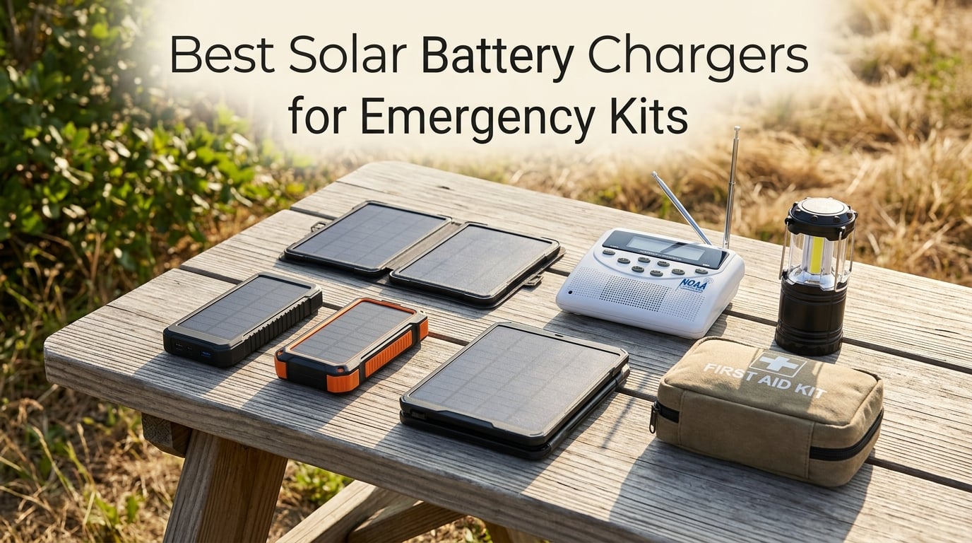 Best Solar Battery Chargers for Emergency Kits
