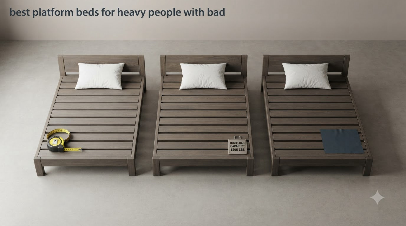 best platform beds for heavy people with bad