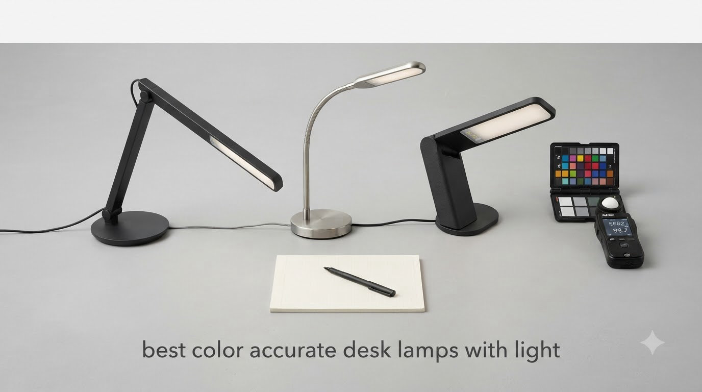 best color accurate desk lamps with light