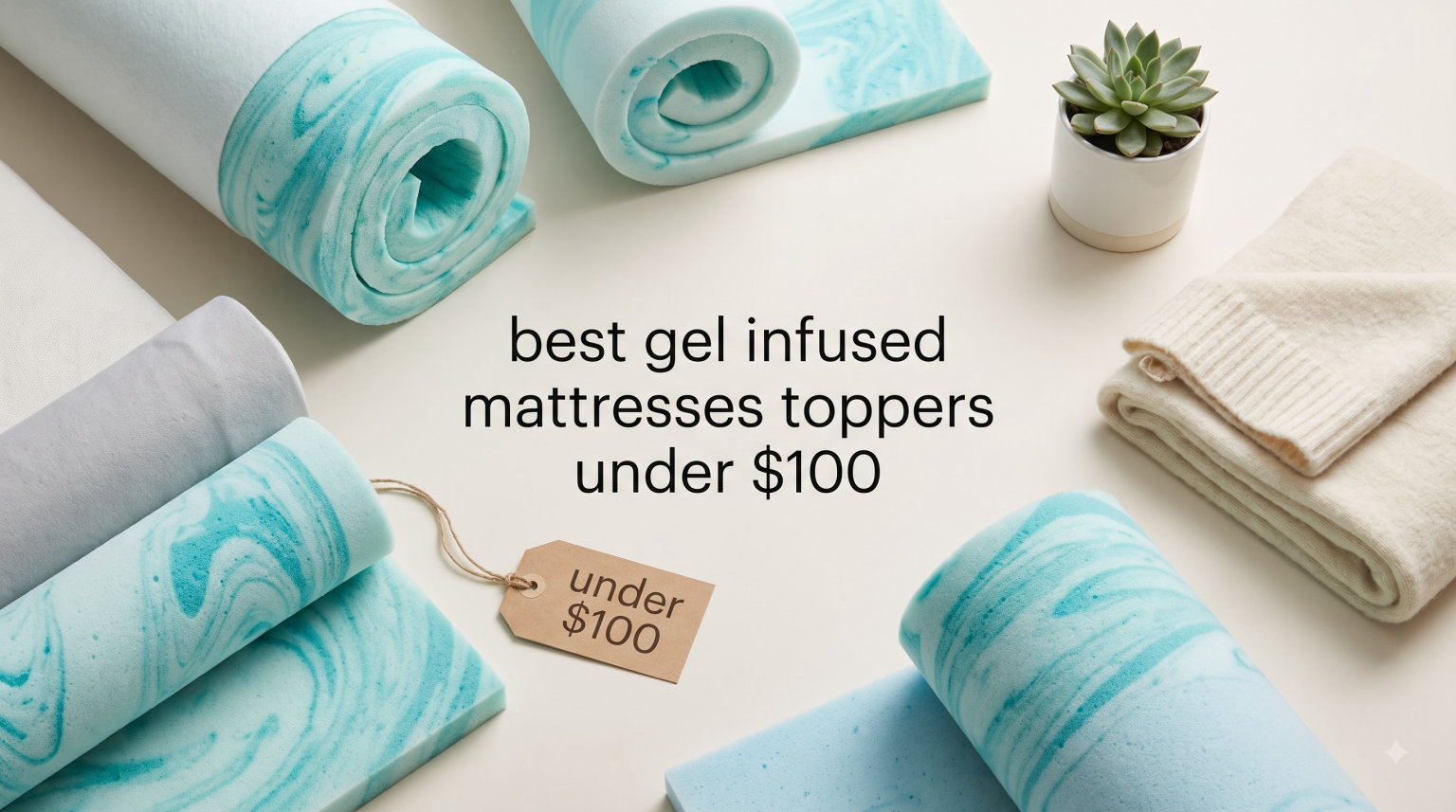 best gel infused mattresses toppers under $100