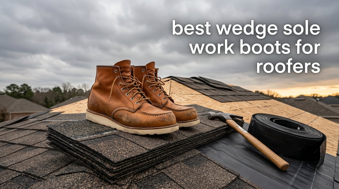 best wedge sole work boots for roofers