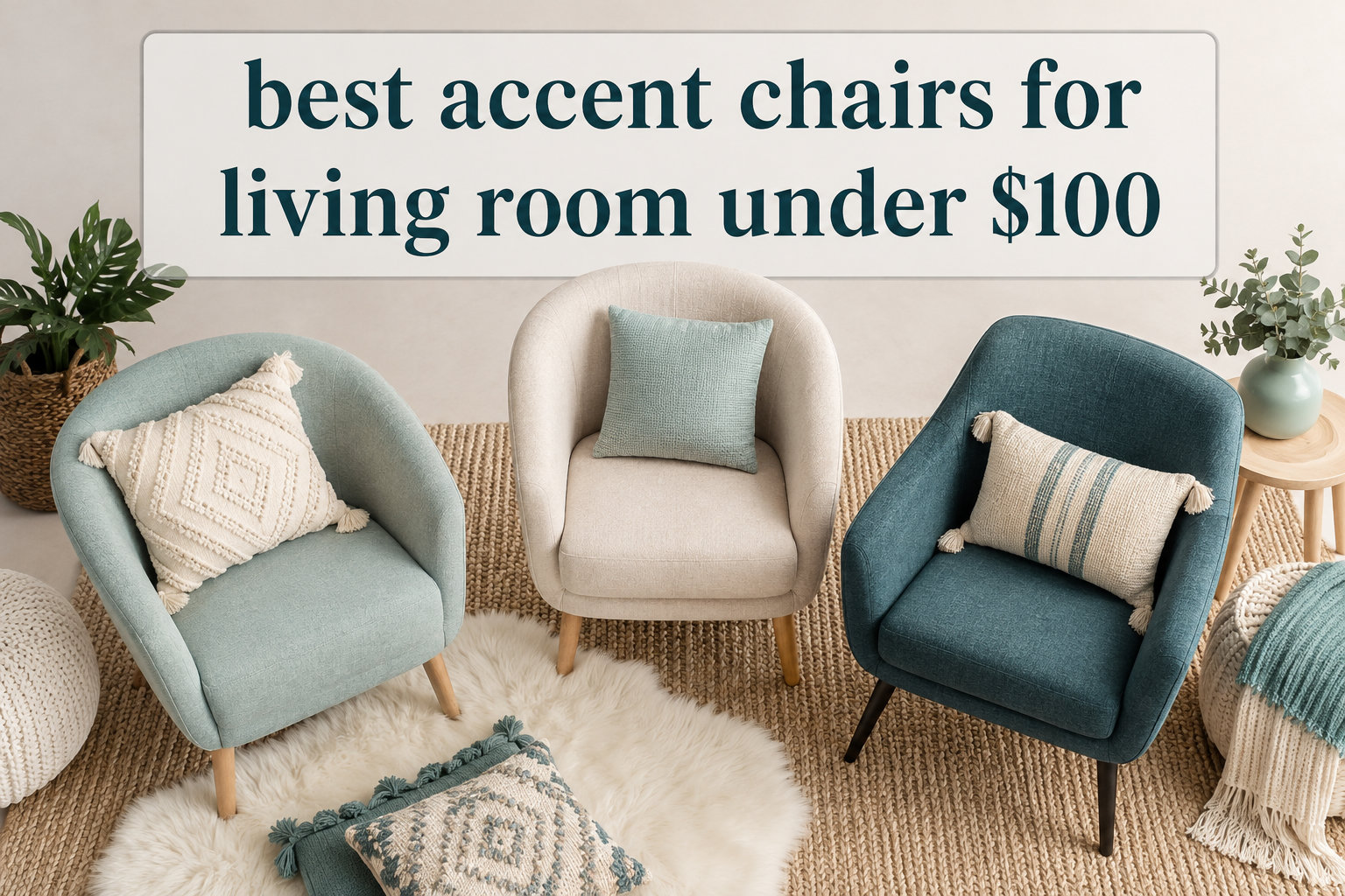 best accent chairs for living room under $100