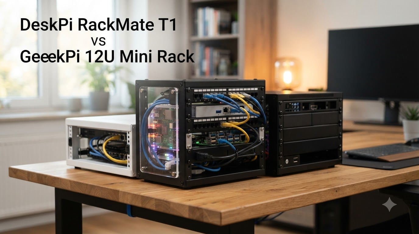 DeskPi RackMate T1 vs GeeekPi 12U Mini Rack