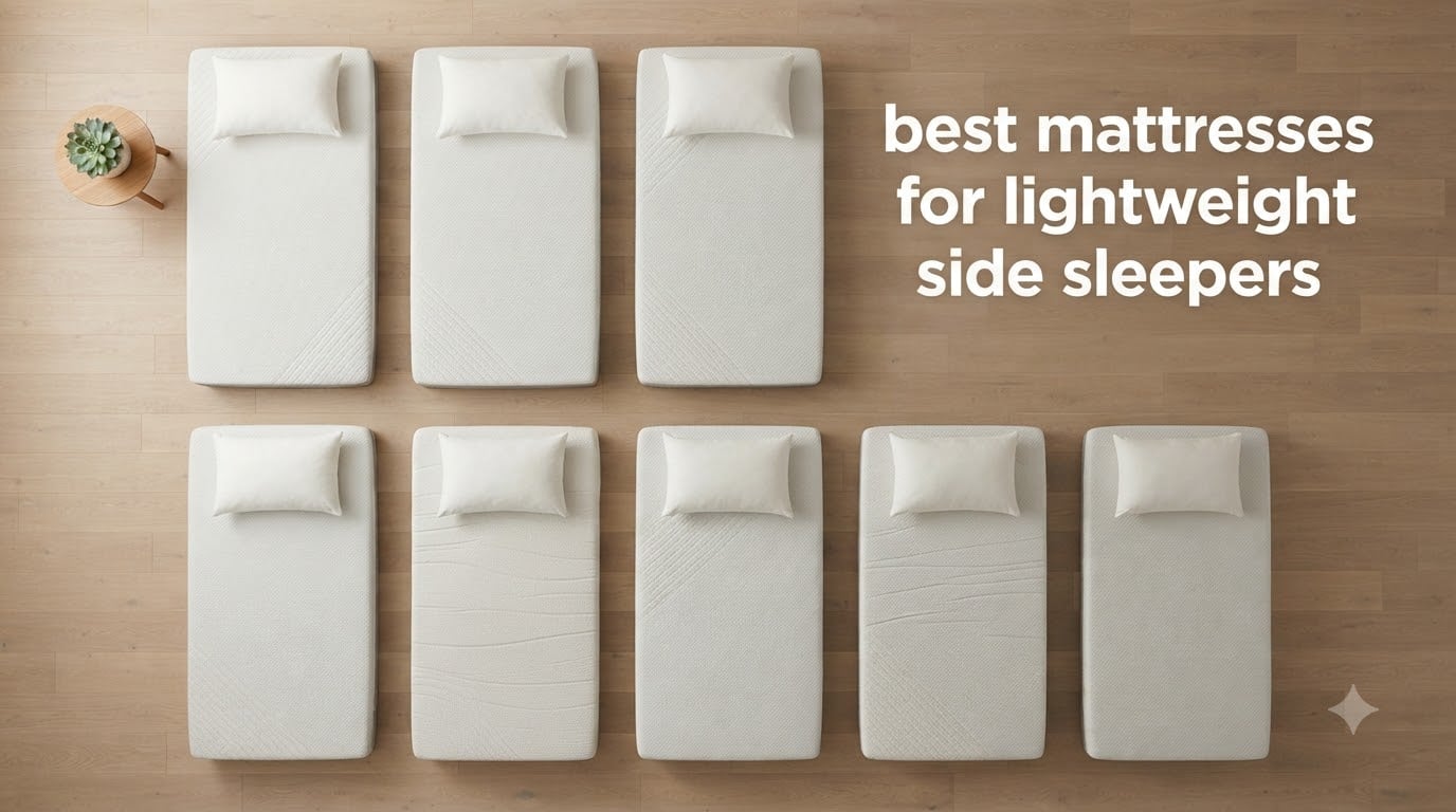 best mattresses for lightweight side sleepers
