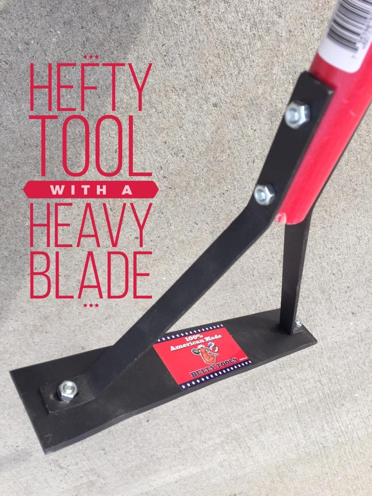 BULLY TOOLS 12-Gauge Grass Cutter - Manual Grass Cutter Tool with Long Fiberglass Handle for Yard Work, Garden Maintenance, Clearing Grass & Vines, Durable Steel Head - 100% Made in The USA, 45-inch customer photo 2