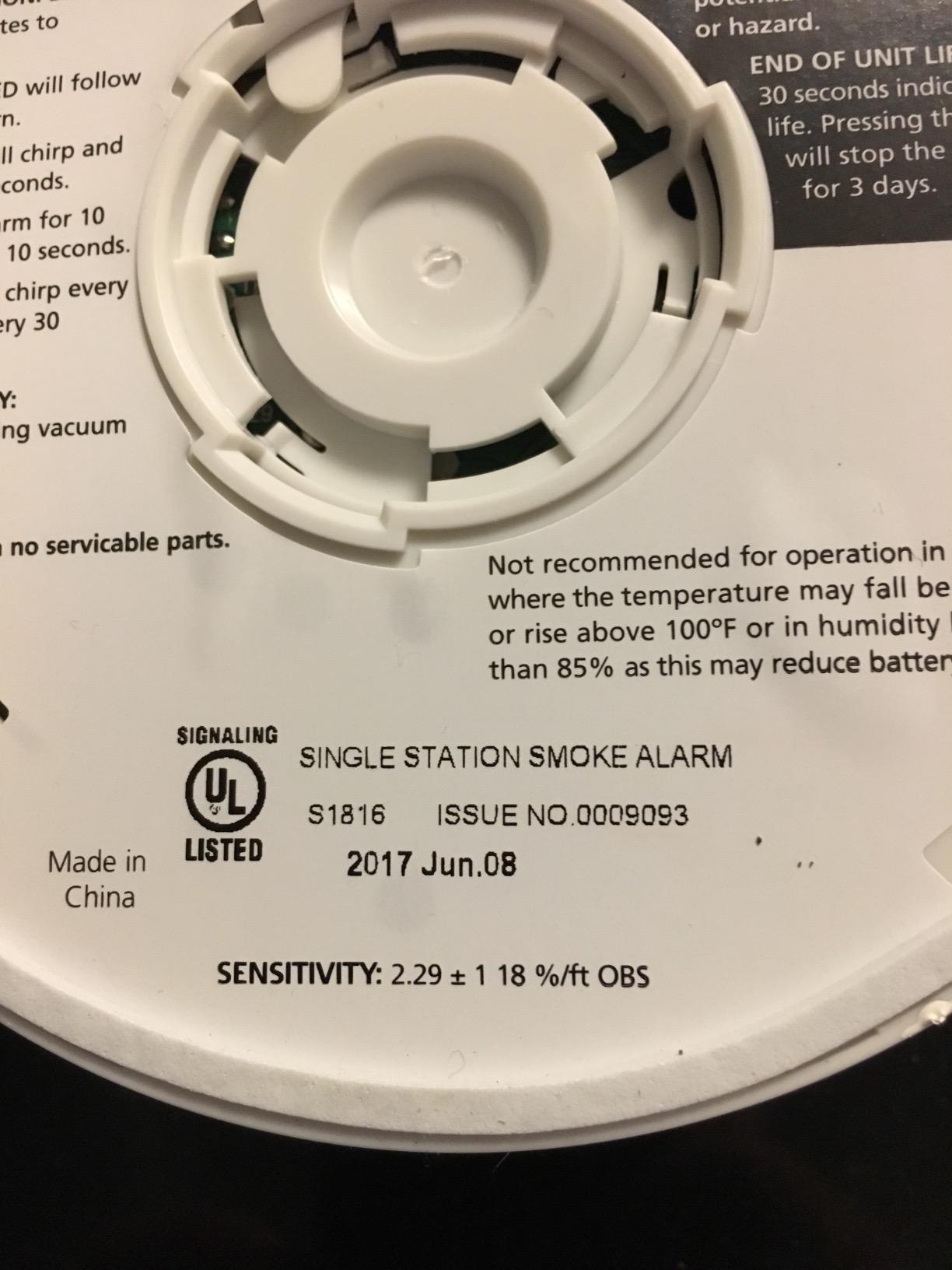 Kidde 21010164 10 Year Battery Smoke Alarm | Photoelectric | Living Area | Model P3010L customer photo 2
