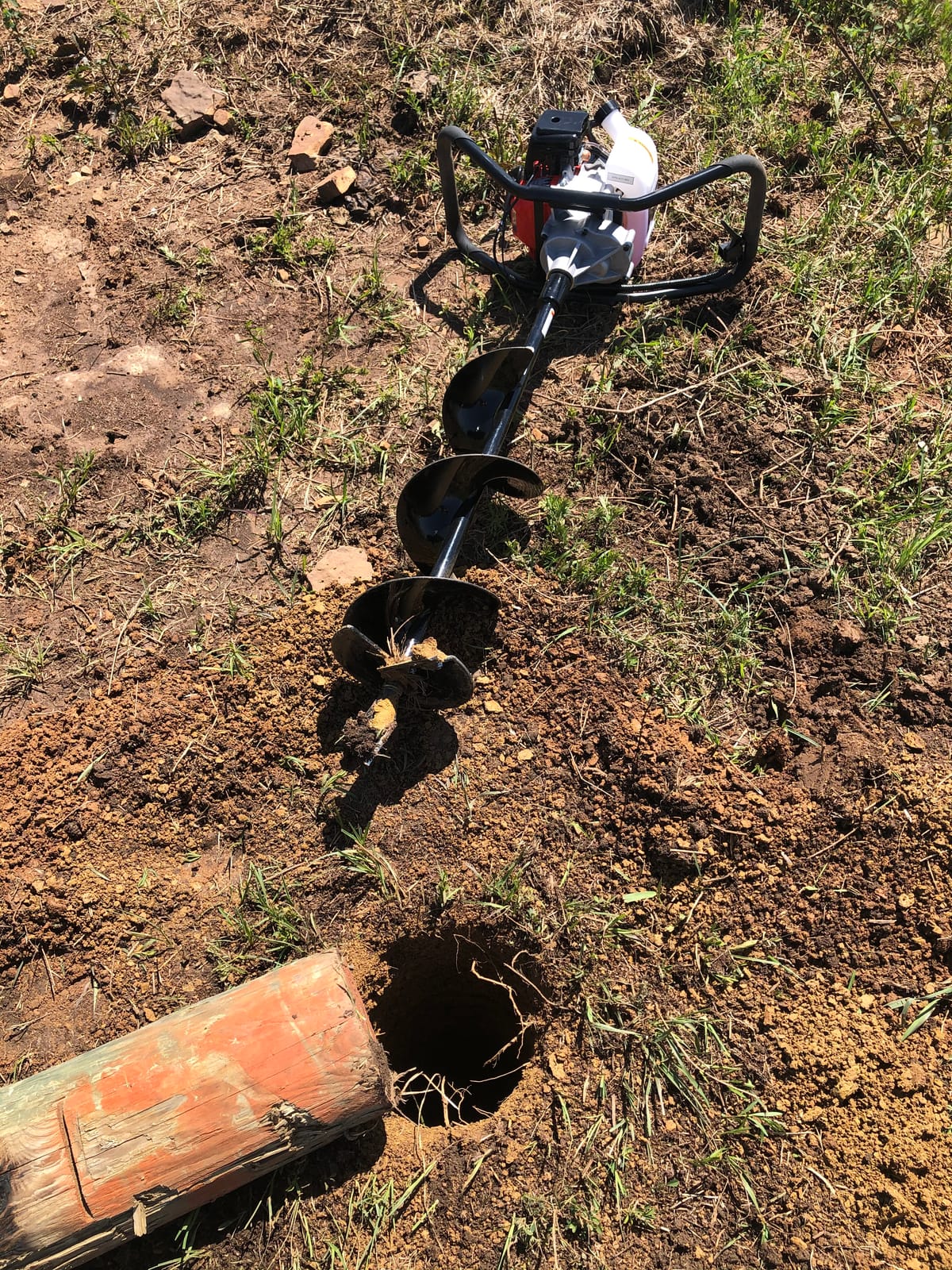 GardenTrax Earth Auger Combo 43cc 2cycle Powerhead with 8 Inch Auger Drill Bit EPA Compliant Post Hole Digger customer photo 2