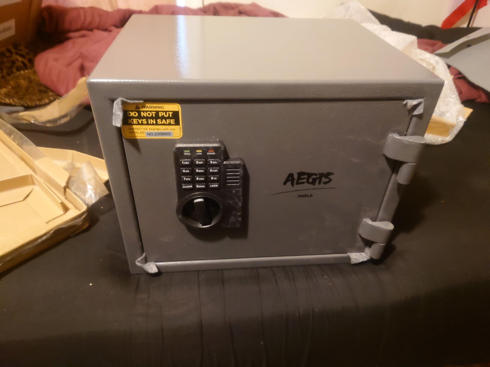 AEGIS 1.2 Cuft Fireproof Safe Box for Home with Digital Keypad, Gray customer photo 1