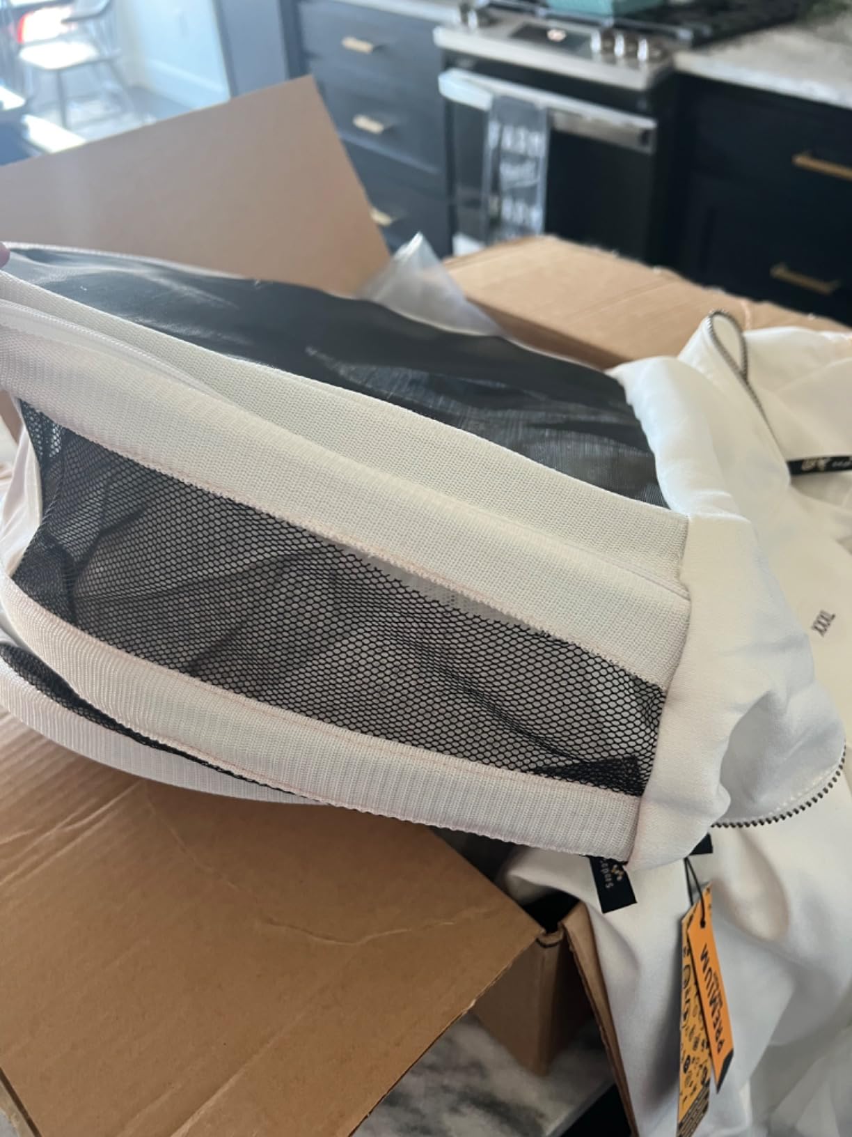 Ultra-Ventilated Polycotton Beekeeping Suit for Men & Women with Gloves & Two Beekeeping Veils-Professional & Beginner Apiarist Suit. (Olive,L) customer photo 1