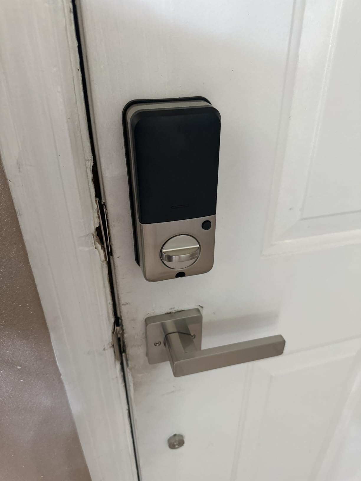 Veise VE06-H Smart Front Door Lock Handle Set, App Control, Matte Black customer photo 1