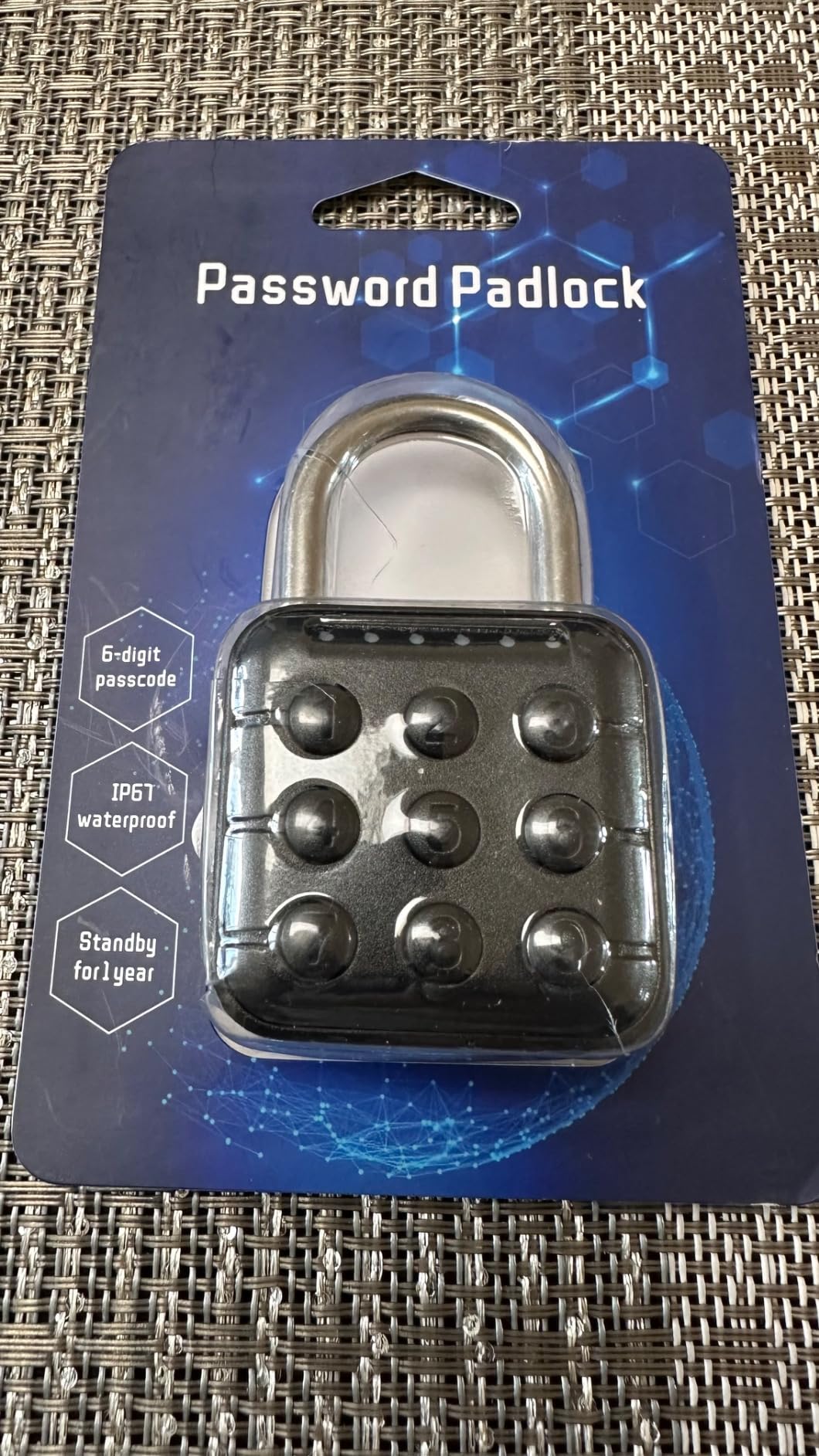 NexusLab Digital Padlock for Gym Locker & Outdoor Gate - IP67 Waterproof Electronic Combination Lock, Push Button Keypad, No App Needed. 6-Digit Smart Keyless Entry for School, Shed, Fence customer photo 2