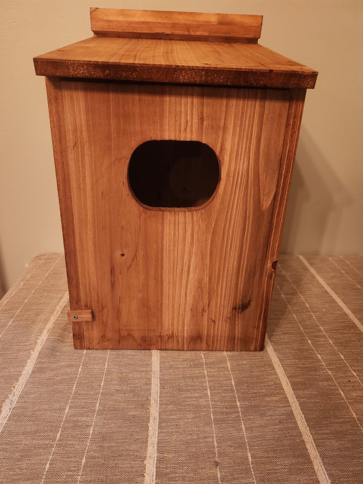 Duck House - Wood Duck Houses for Outside, Duck Nesting Box Outdoor Shelter for Pond, Wetland Ducks and Hooded Mergansers 17x10x10 Inches customer photo 2
