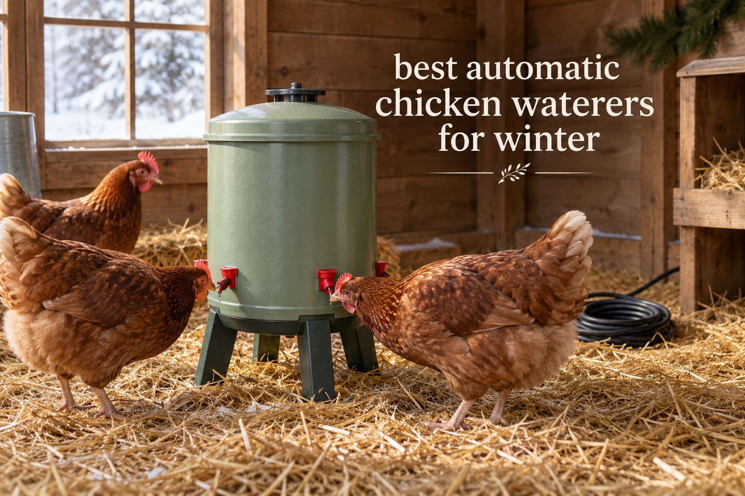 best automatic chicken waterers for winter