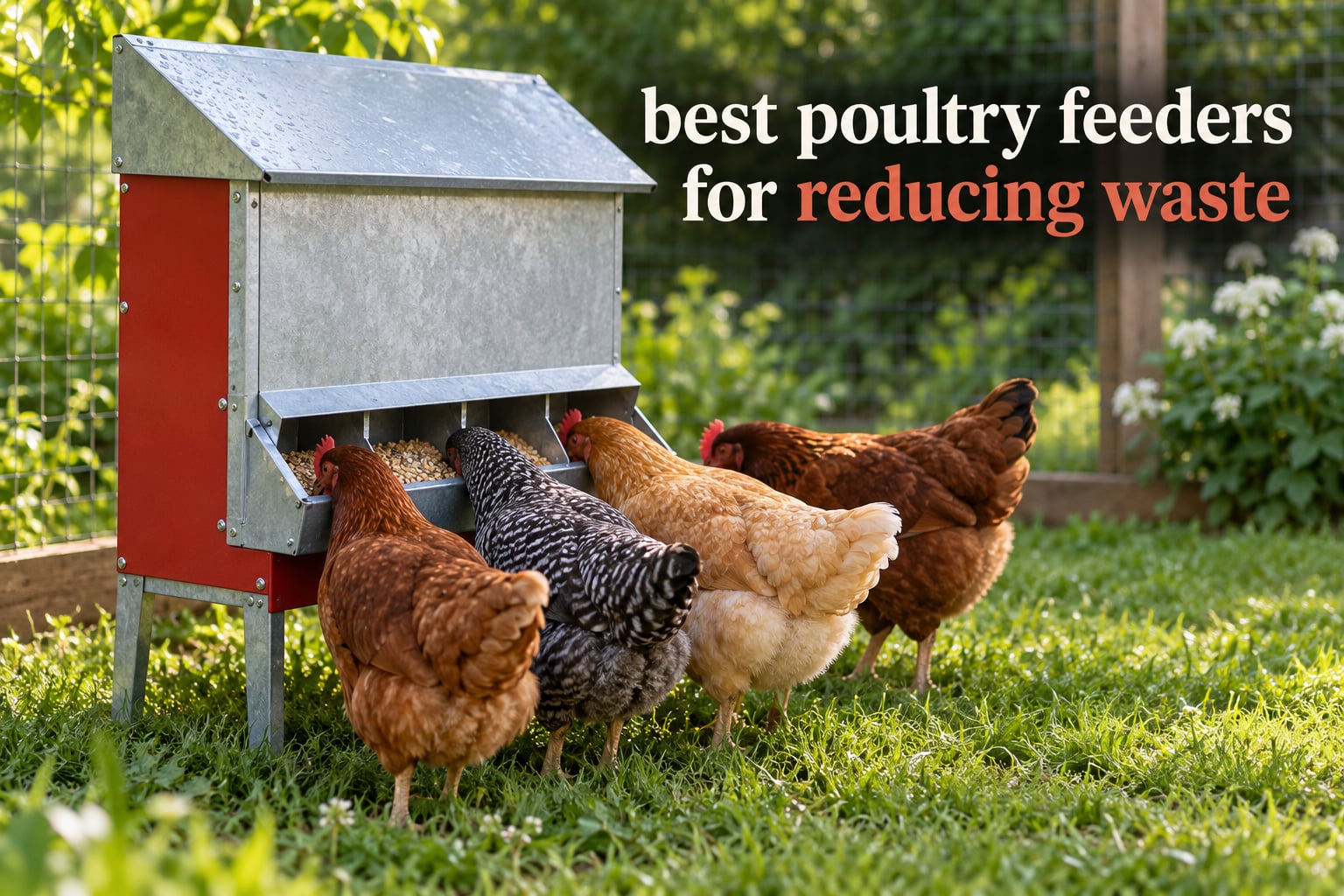 best poultry feeders for reducing waste