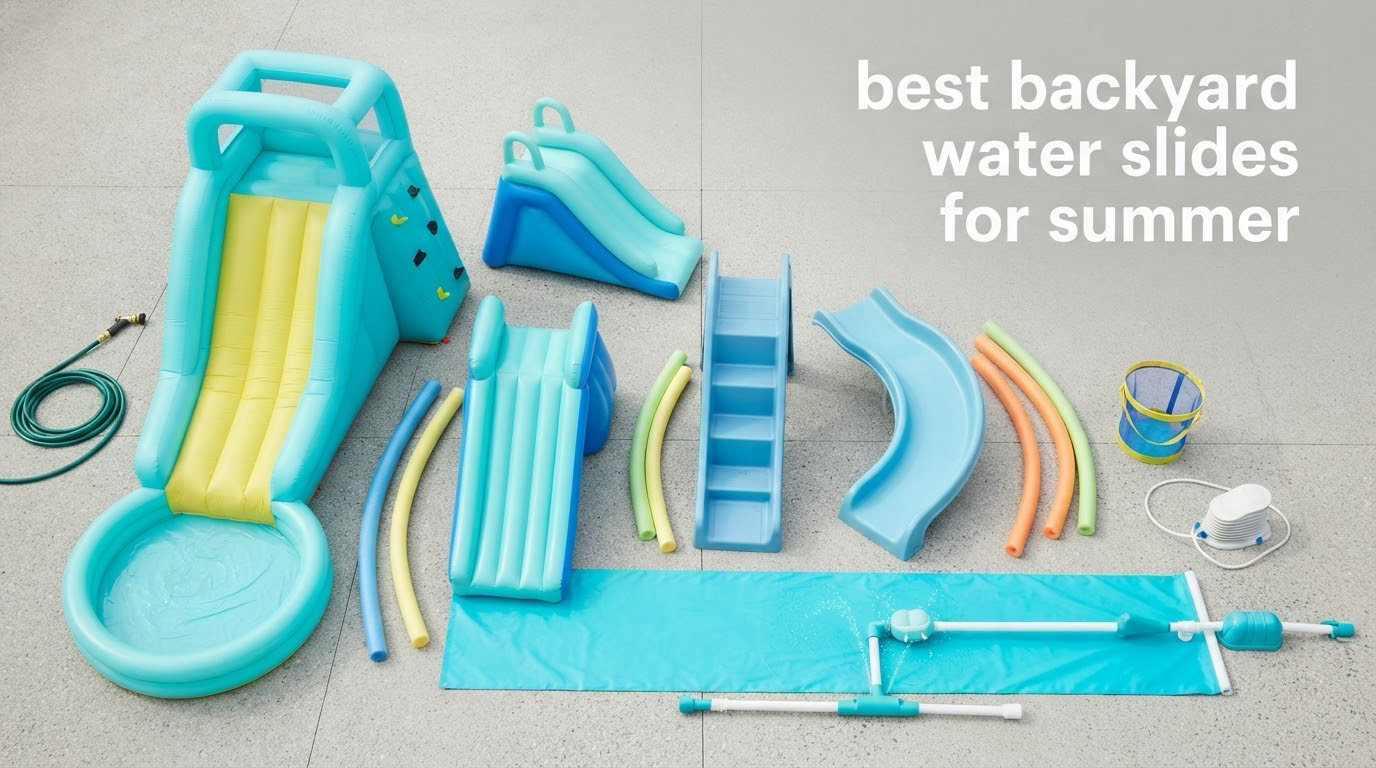 best backyard water slides for summer