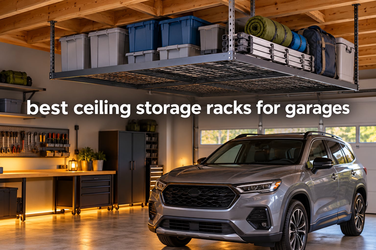 best ceiling storage racks for garages
