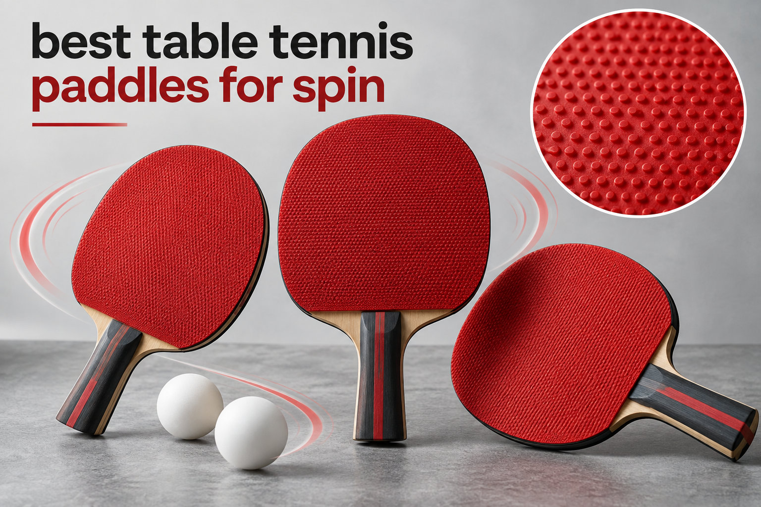 best table tennis paddles for spin