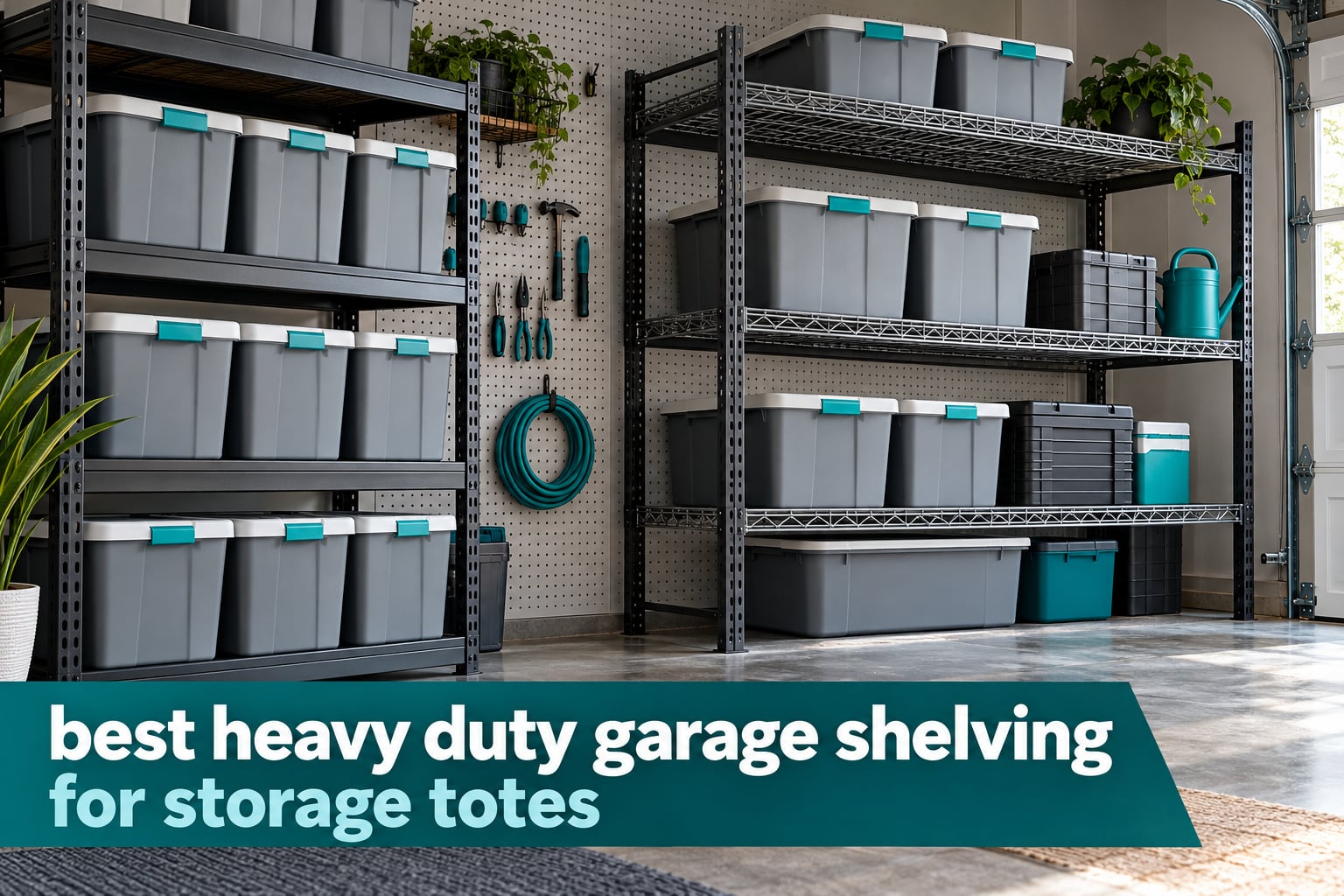 best heavy duty garage shelving for storage totes