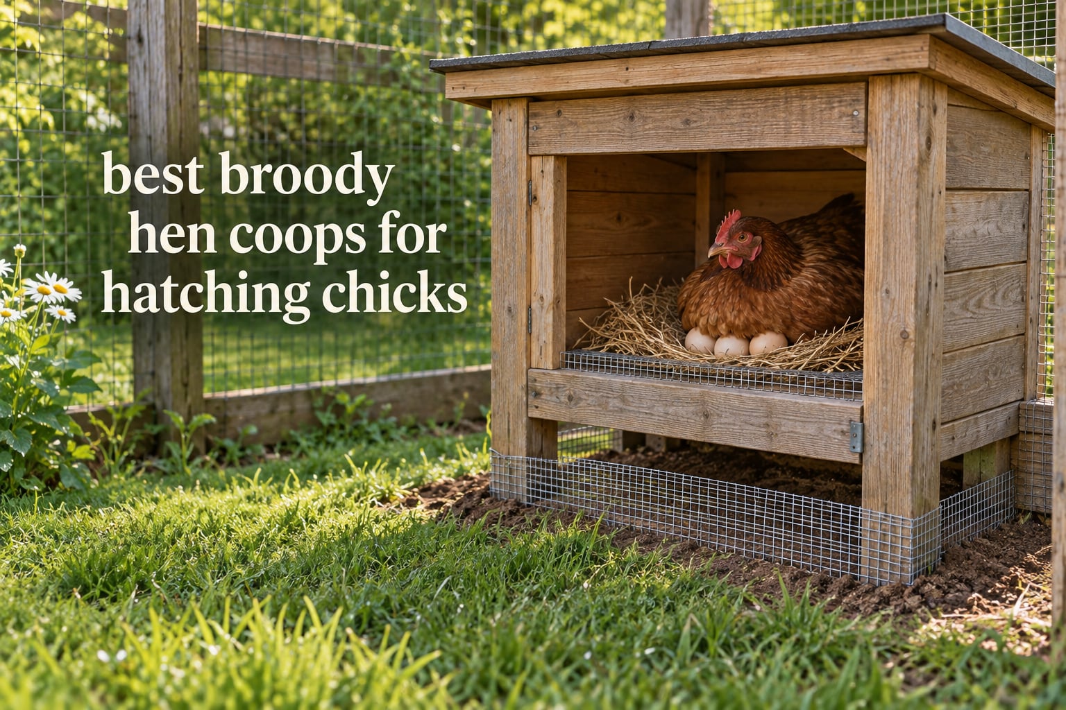 best broody hen coops for hatching chicks
