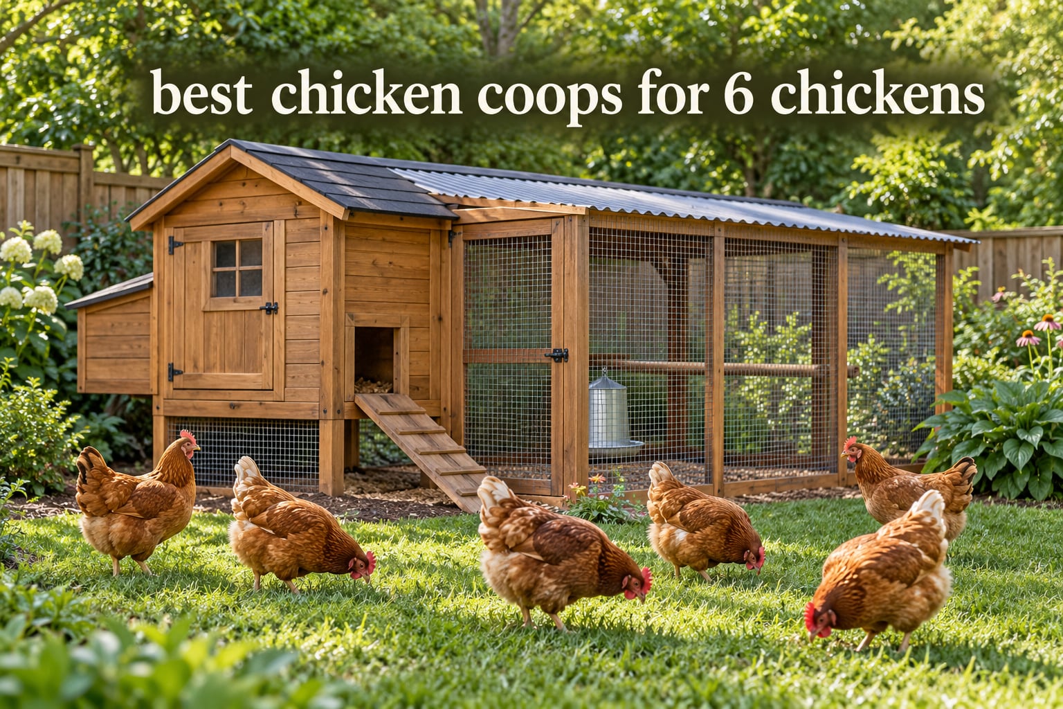 best chicken coops for 6 chickens