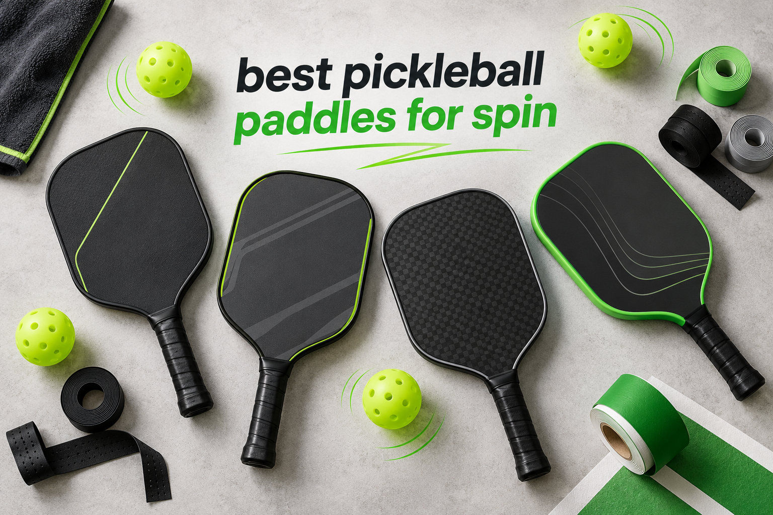 best pickleball paddles for spin